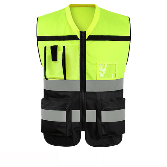 Reflective vest reflective vest riding suit protective vest color blocked reflective safety suit