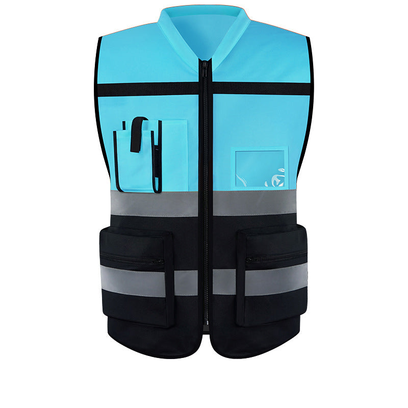 Reflective vest reflective vest riding suit protective vest color blocked reflective safety suit