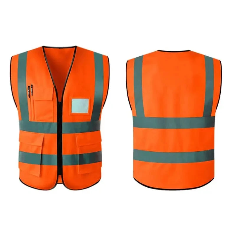 Reflective Safety Vest High Visibility Security Protection Working Vest Motorcycle Jacket Waistcoat Summer Vest