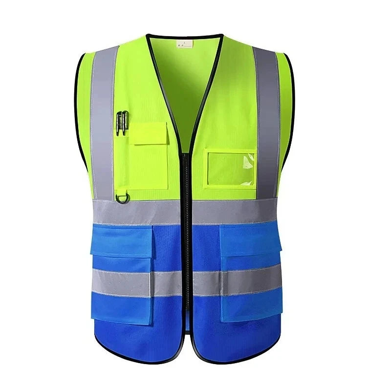 Reflective Safety Vest High Visibility Security Protection Working Vest Motorcycle Jacket Waistcoat Summer Vest