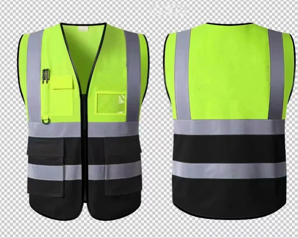 Reflective Safety Vest High Visibility Security Protection Working Vest Motorcycle Jacket Waistcoat Summer Vest