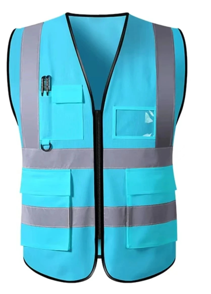 Reflective Safety Vest High Visibility Security Protection Working Vest Motorcycle Jacket Waistcoat Summer Vest