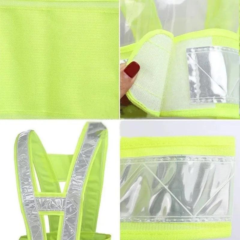 Unisex High Visibility Reflective Vests Belt for Night Running Working And Cycling Safety Security Traffic Warning Jacket Strap