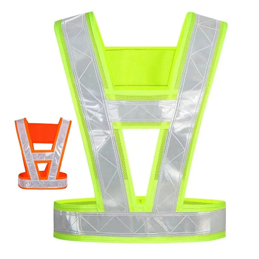 Unisex High Visibility Reflective Vests Belt for Night Running Working And Cycling Safety Security Traffic Warning Jacket Strap