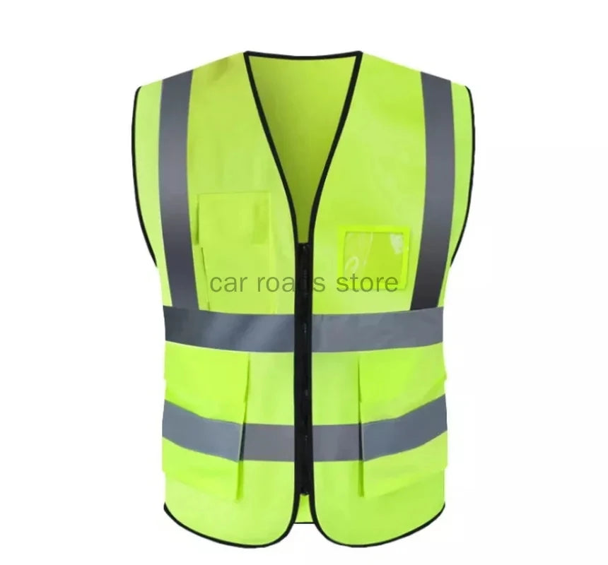 Reflective Safety Vest High Visibility Security Protection Working Vest Motorcycle Jacket Waistcoat Summer Vest